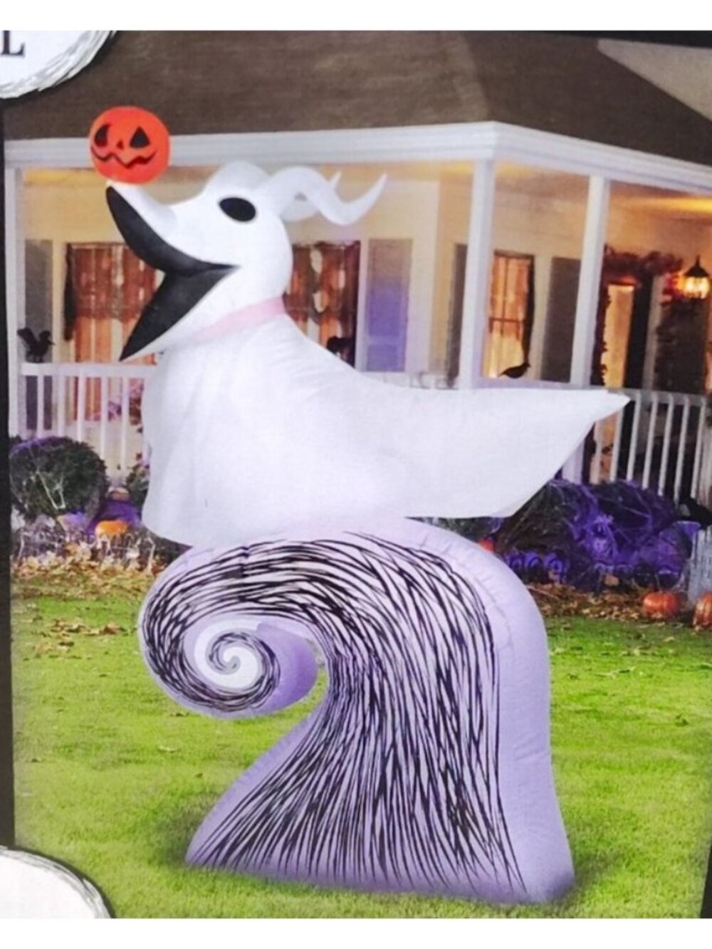 Nightmare Before Christmas Zero Inflatable 5 Ft Halloween Outdoor Decor Gemmy